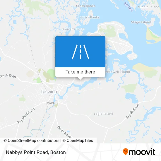 Nabbys Point Road map