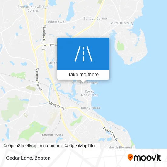 Cedar Lane map