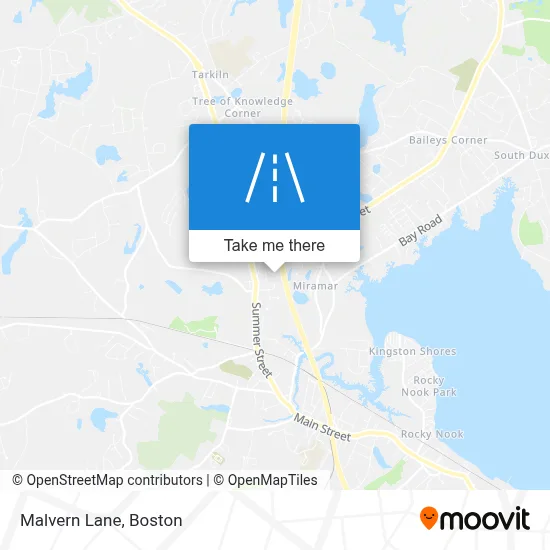 Malvern Lane map