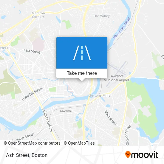 Ash Street map