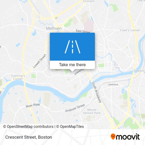 Mapa de Crescent Street