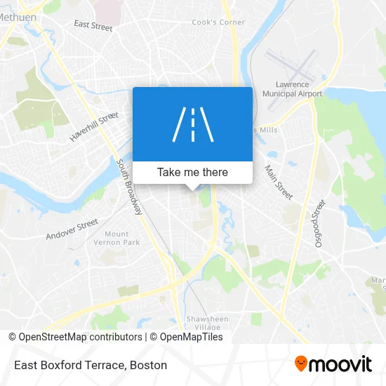 East Boxford Terrace map