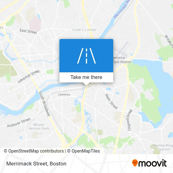 Merrimack Street map