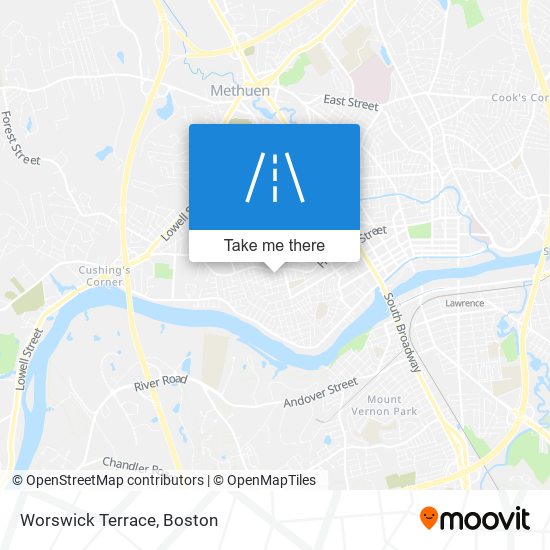 Worswick Terrace map