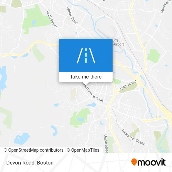 Devon Road map