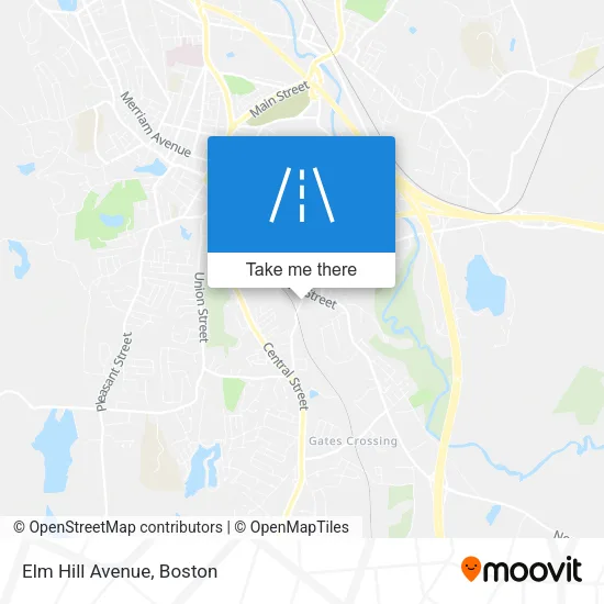 Elm Hill Avenue map