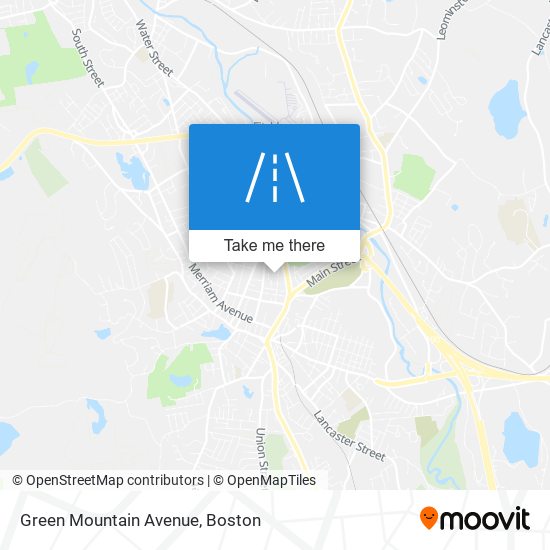 Green Mountain Avenue map