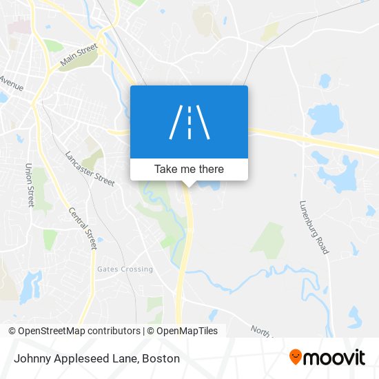 Mapa de Johnny Appleseed Lane