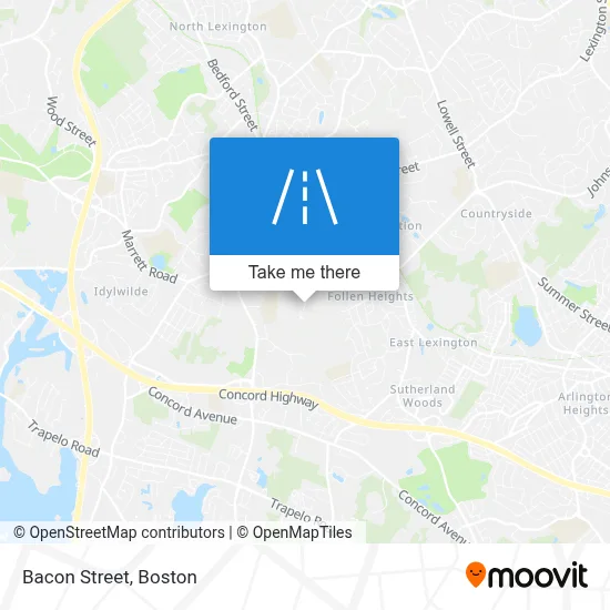 Bacon Street map