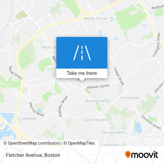 Mapa de Fletcher Avenue