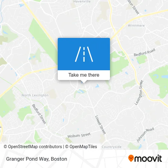 Granger Pond Way map