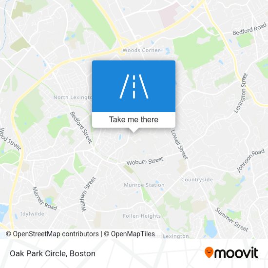 Mapa de Oak Park Circle