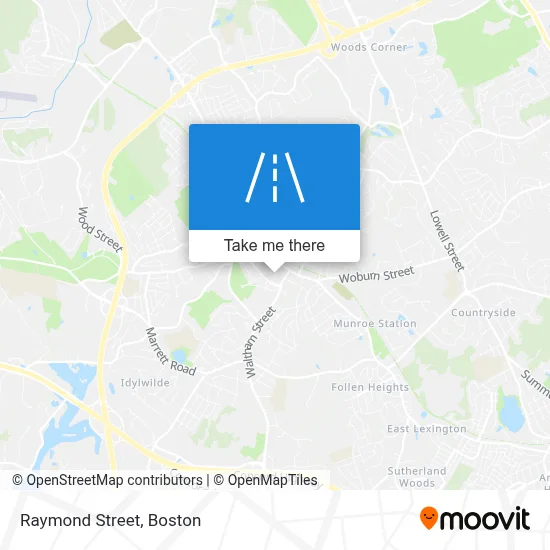 Raymond Street map