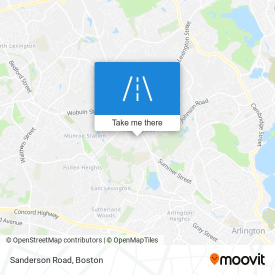 Mapa de Sanderson Road