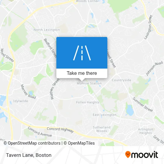 Tavern Lane map