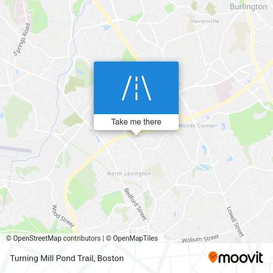 Turning Mill Pond Trail map