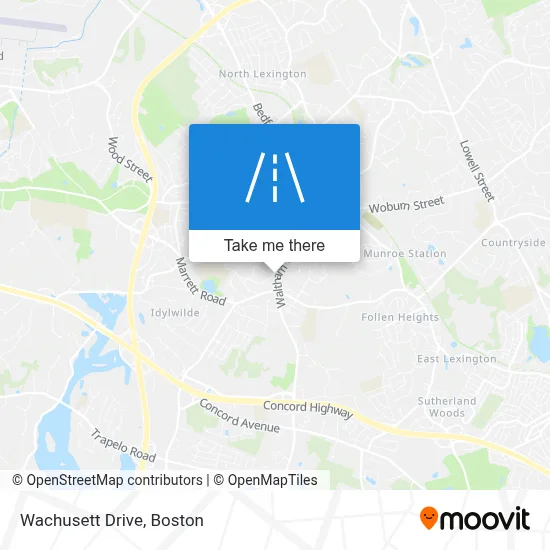Wachusett Drive map