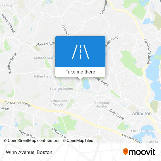 Winn Avenue map
