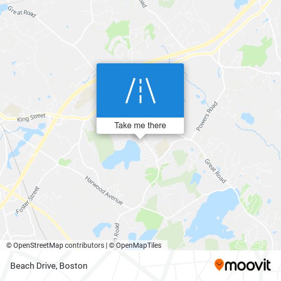Beach Drive map