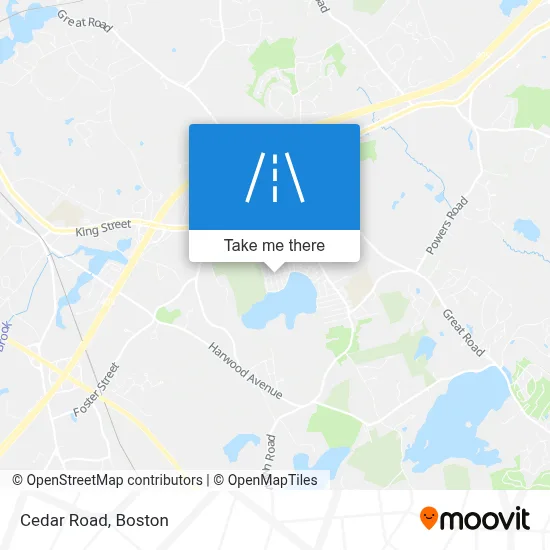 Cedar Road map