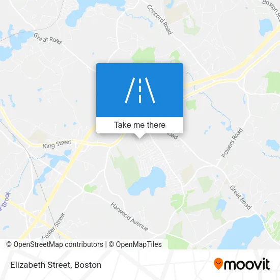 Elizabeth Street map