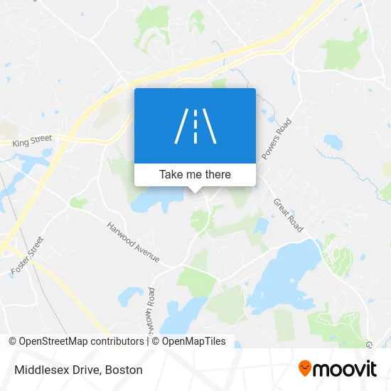 Middlesex Drive map