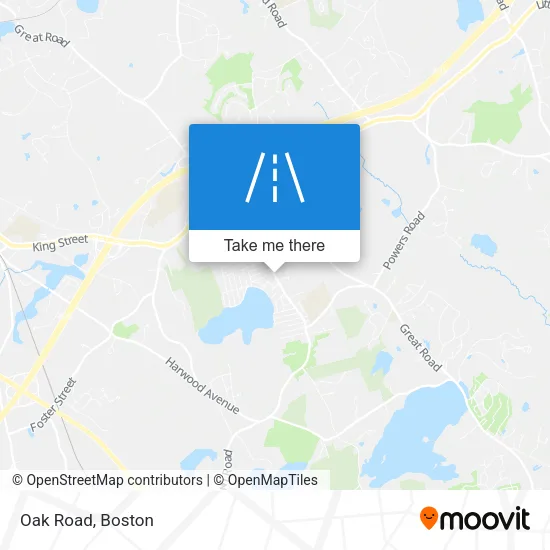 Mapa de Oak Road