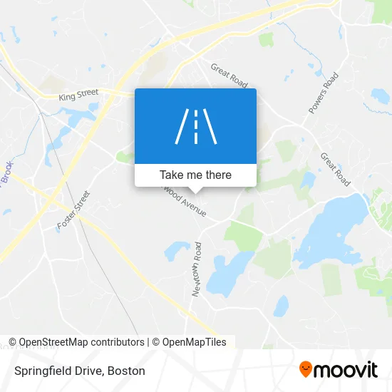 Springfield Drive map