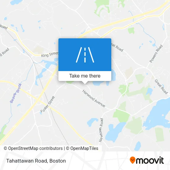 Tahattawan Road map
