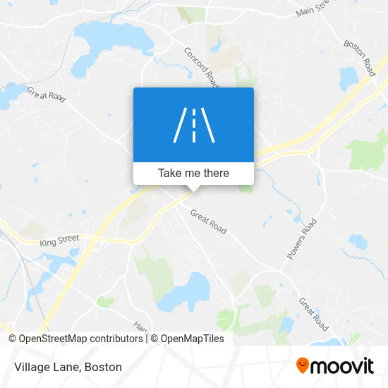 Village Lane map