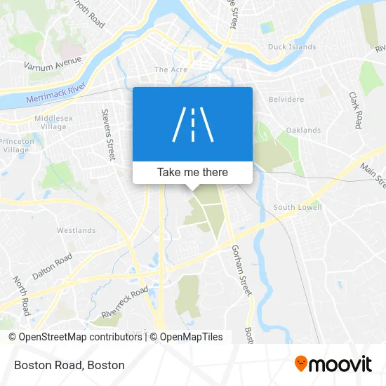 Boston Road map