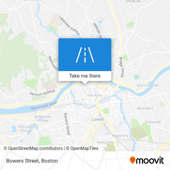 Bowers Street map