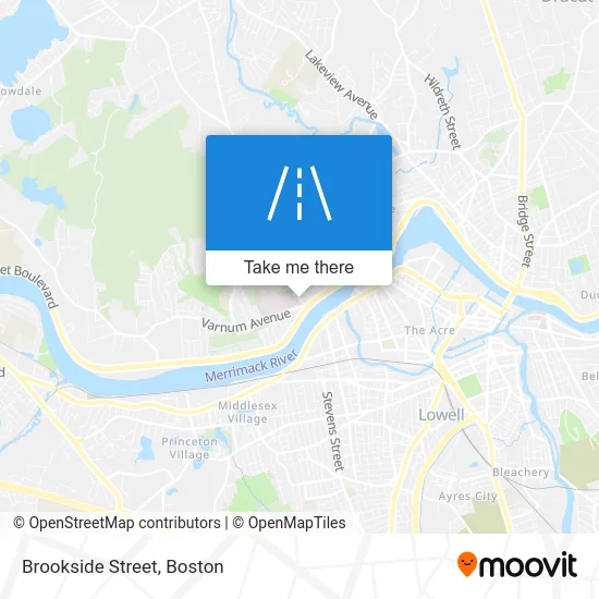 Brookside Street map