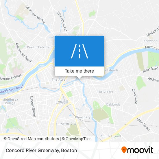 Concord River Greenway map