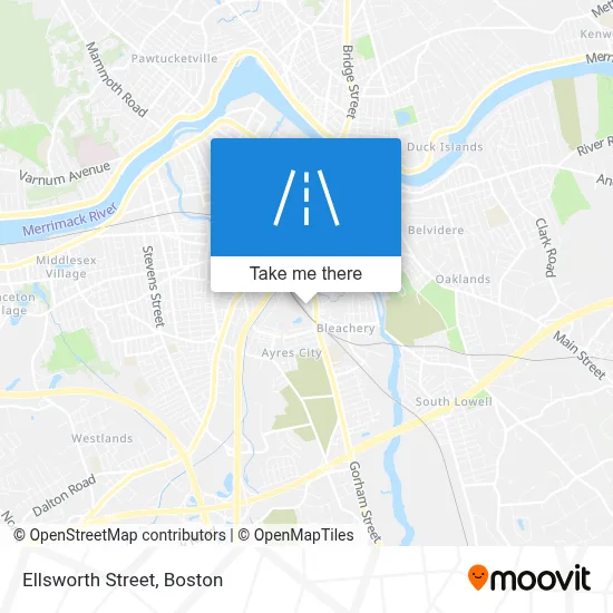 Ellsworth Street map