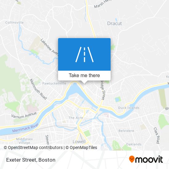 Exeter Street map