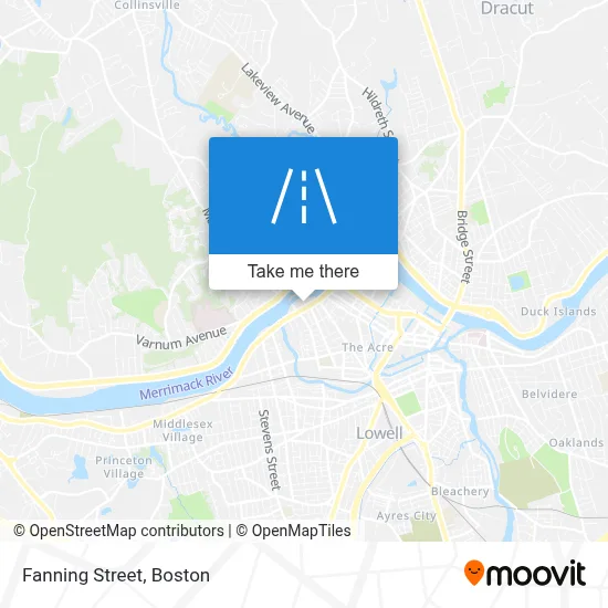Fanning Street map