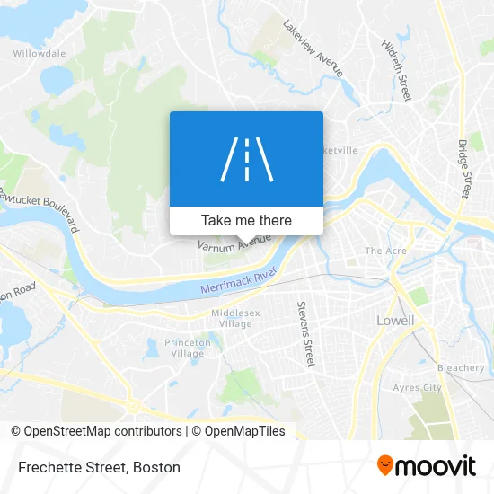 Frechette Street map