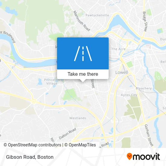 Gibson Road map