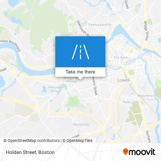 Holden Street map