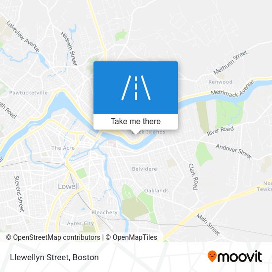 Mapa de Llewellyn Street