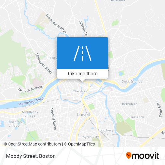 Mapa de Moody Street