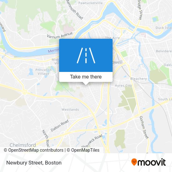 Mapa de Newbury Street
