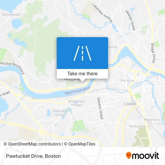 Pawtucket Drive map