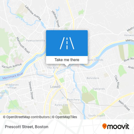 Mapa de Prescott Street