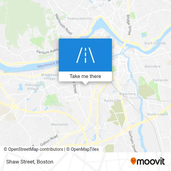 Shaw Street map