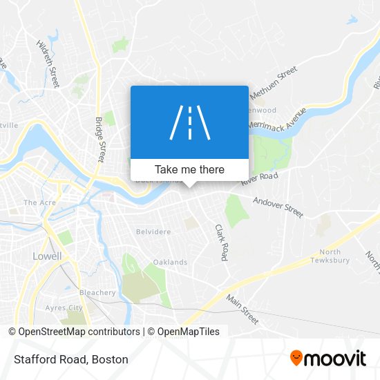 Stafford Road map