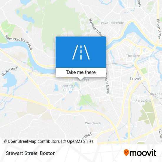 Stewart Street map