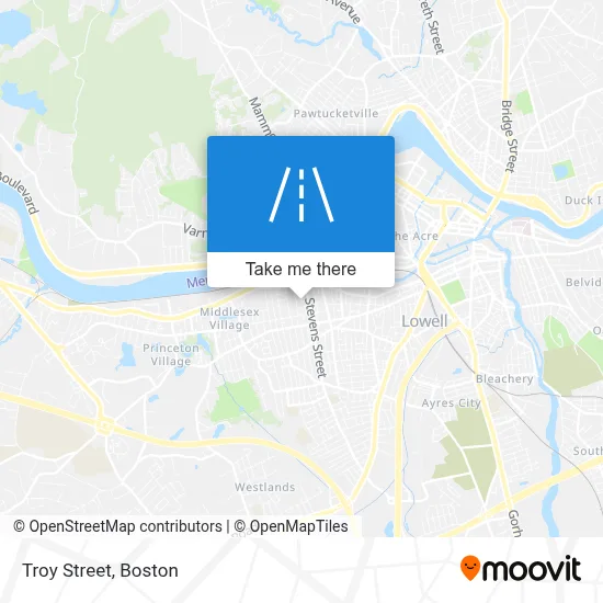 Troy Street map