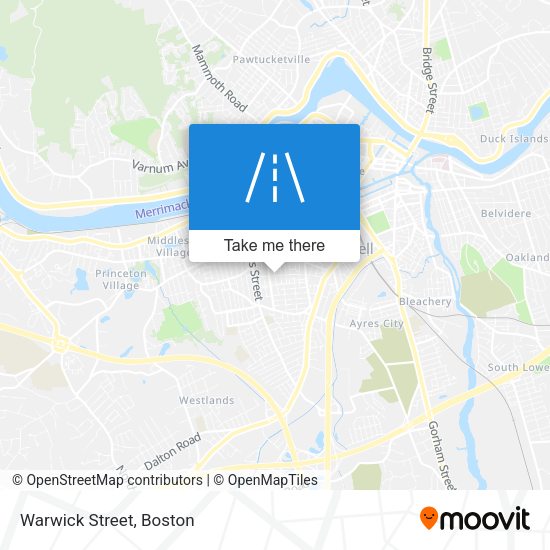 Mapa de Warwick Street